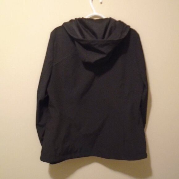 CALVIN KLEIN LIGHTWEIGHT HOODED JACKET - BLACK - Picture 2 of 3